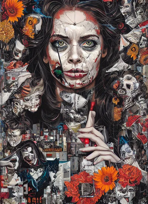 Prompt: the dead of night, by Sandra Chevrier and Dan Mumford