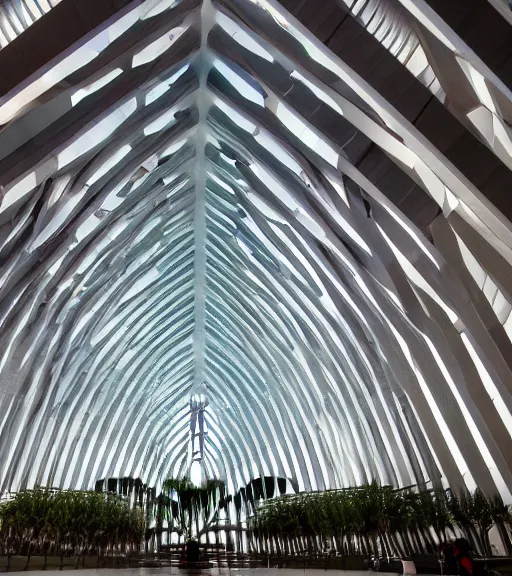 Prompt: Magnificent inside of the crystal cathedral, prisms