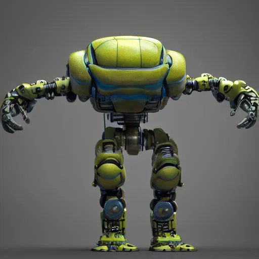 Image similar to 🐢🤖, octane render, unreal engine 5, cinema 4 d cinematica