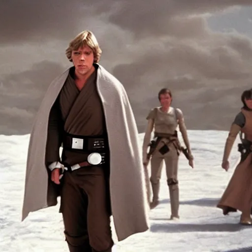 Prompt: indisputable proof of a taller Luke Skywalker
