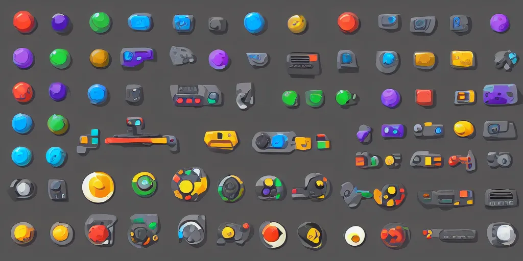 Racing Game UI Pack, 2D Icons