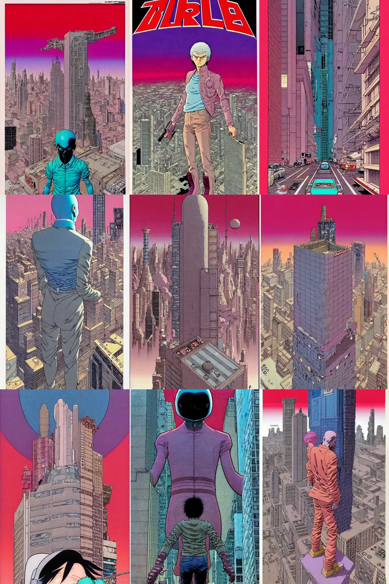 Prompt: ( ( ( ( ( akira city cover art. muted colors. ) ) ) ) ) by mœbius!!!!!!!!!!!!!!!!!!!!!!!!!!!