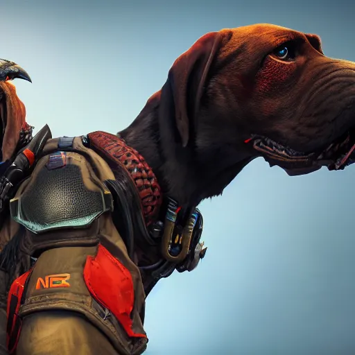 Prompt: portrait of bloodhound with his raven from apex legends, 8 k uhd, unreal engine, octane render in the artstyle of finnian macmanus, john park and greg rutkowski