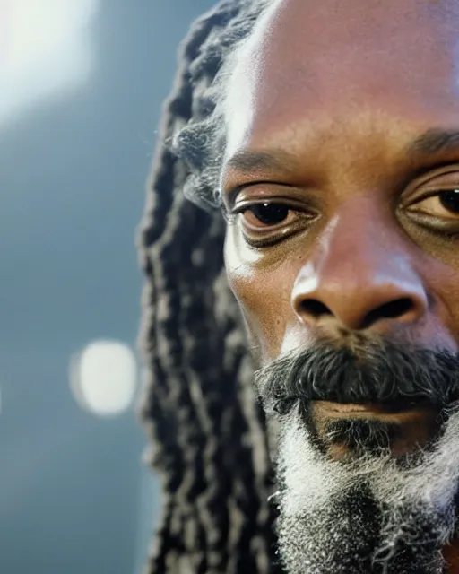 Image similar to Snoop Dogg in the role of Gandalf the Grey, film still, amazing short, 8K, IMAX, ultra detailed