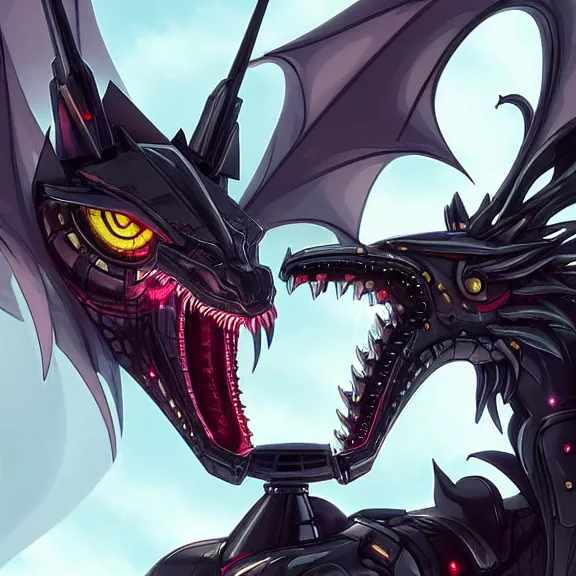 Image similar to detailed maw shot of a gigantic elegant beautiful stunning hot anthropomorphic robot mecha female dragon, eating a tiny human pilot, with sleek silver metal armor and cat ears, OLED visor over eyes, the human sitting inside the detailed high quality dragon maw, about to be dragon food, food pov, prey pov, micro pov, vore, digital art, mawshot, dragon vore, furry art, high quality, 8k 3D realistic, macro art, micro art, Furaffinity, Deviantart, Eka's Portal, G6