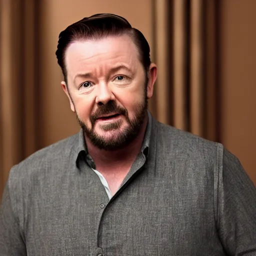 Image similar to ricky gervais as melissa mccarthy