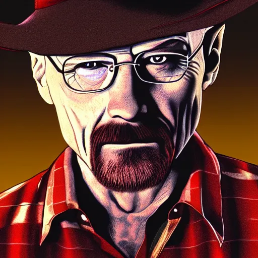 Prompt: walter white is freddy krueger, cinematic lighting