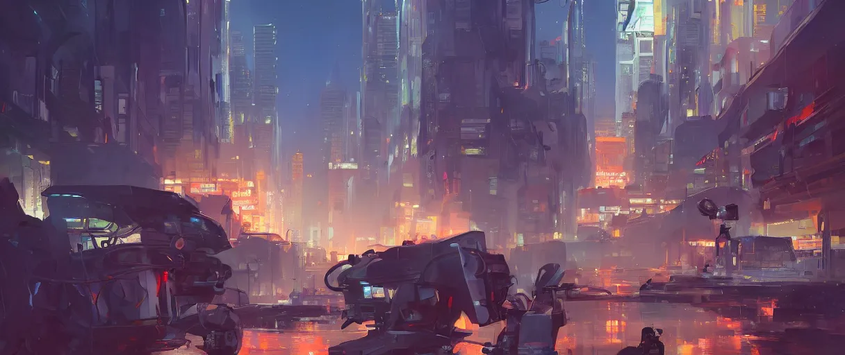 Image similar to concept art of one rescue robot, disaster in the city at night, art gta 5 cover, official fanart behance hd artstation by jesper ejsing, by rhads, makoto shinkai and lois van baarle, ilya kuvshinov, ossdraws, victo ngai, andreas rocha, john harris