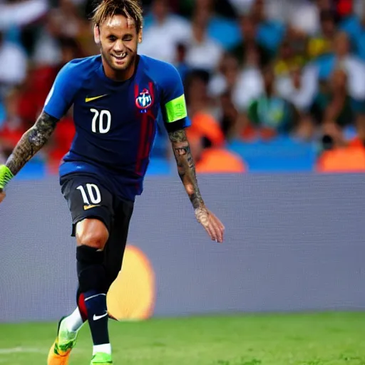 Prompt: neymar winning the world cup