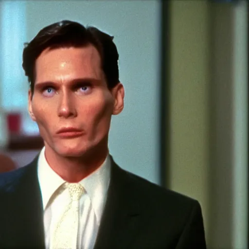 Image similar to jerma985 as patrick bateman, movie frame