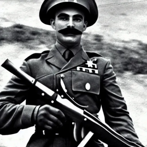Image similar to mario as a soldier , historical photo