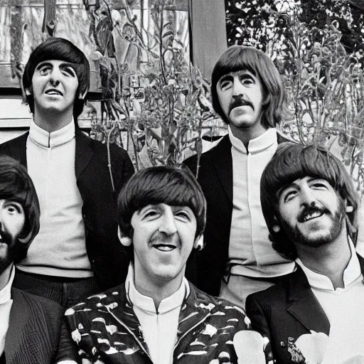 Image similar to !The beatles!, Bee farm, bee's, jars of honey