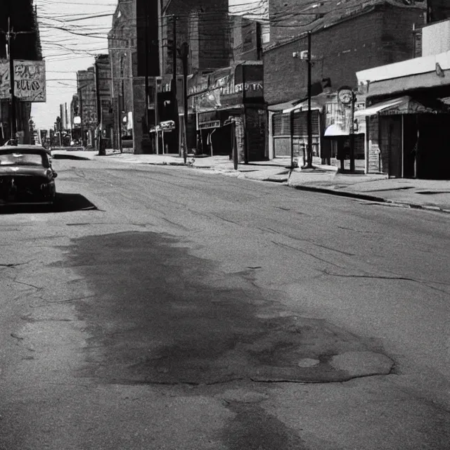 Image similar to photo of dirty street by william eggelston