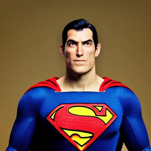 Image similar to UHD candid photo of Bored Ape Superman, accurate face, UHD, photorealistic, correct face, photo by Annie Leibowitz