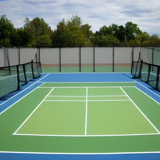 Image similar to 6 0 s art of tennis court at the pool