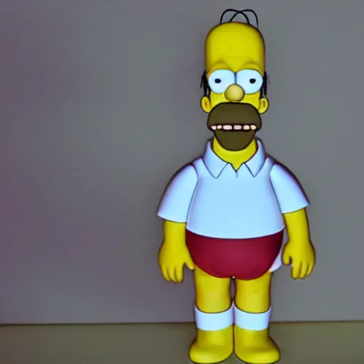 Prompt: Homer Simpson in claymation