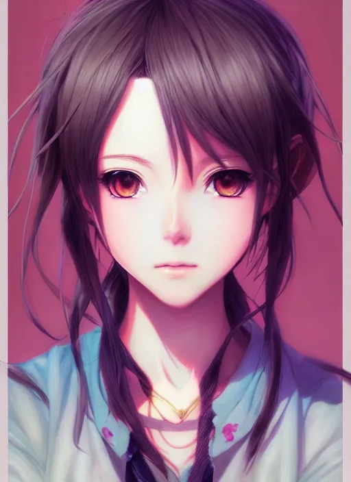 Prompt: portrait of beautiful young anime girl, cute-fine-face, pretty face, realistic shaded Perfect face, fine details. Anime, final fantasy, highly detailed, artstation, illustration, art by Kelsey Beckett