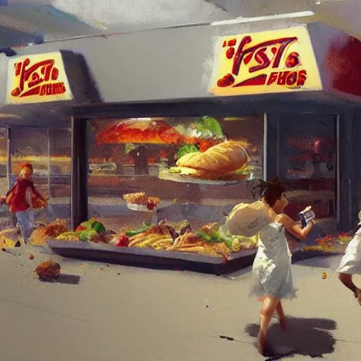 Prompt: fast food, craig mullins