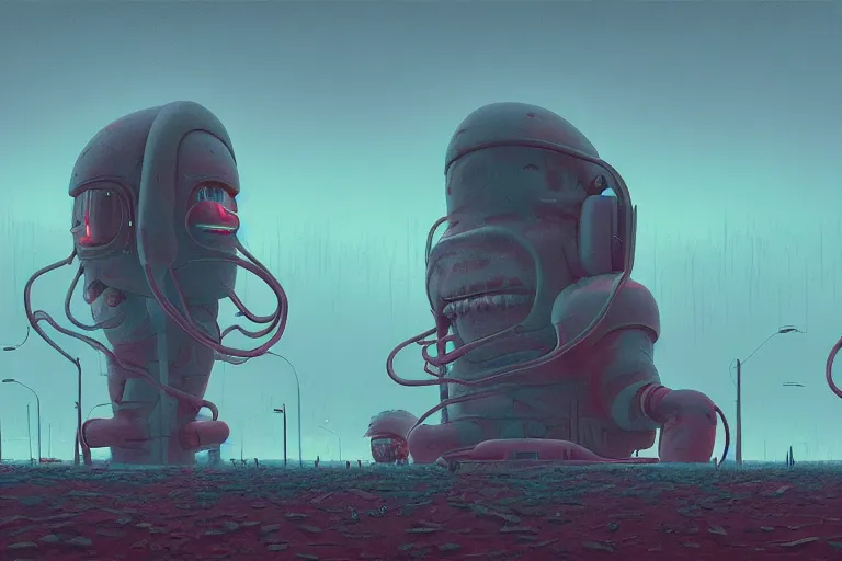 Image similar to humdrum of terror, by simon stalenhag and ansel adams, digital art