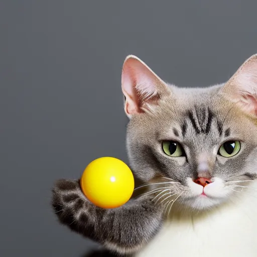 Image similar to a juggling cat