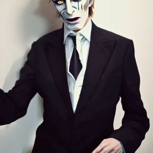 Image similar to a photo of kira yoshikage played by david bowie