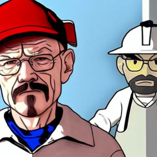 Prompt: walter white as ash ketchum