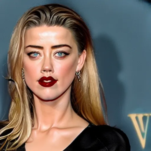 Image similar to gourd gourd shaped into the face of amber heard