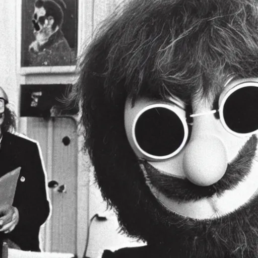 Image similar to dr. eggman, john lennon, 1 9 6 8, dr. robotnik