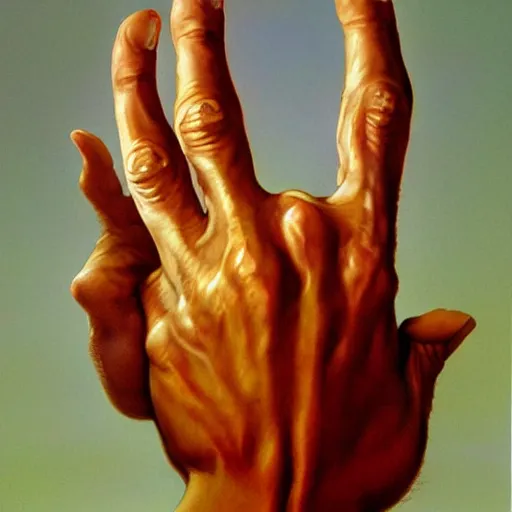 Image similar to a hand by boris vallejo