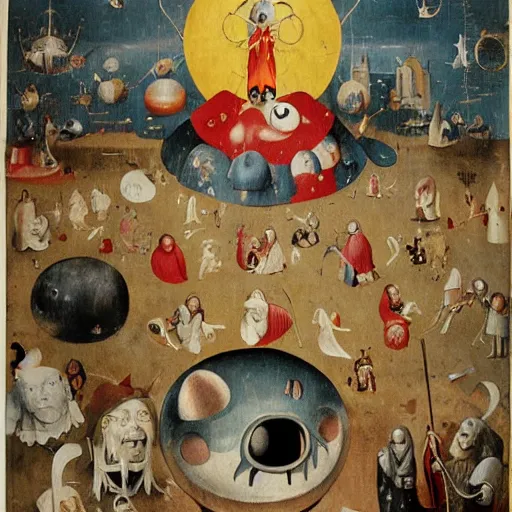 Image similar to hieronymus bosch, kirby