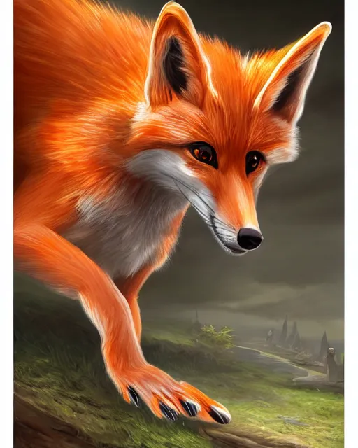 Image similar to award - winning extremely detailed fantasy art of a cute female innocent eyes anthropomorphic vulpes vulpes fulva wearing polo shirt and cargo shorts, 4 k