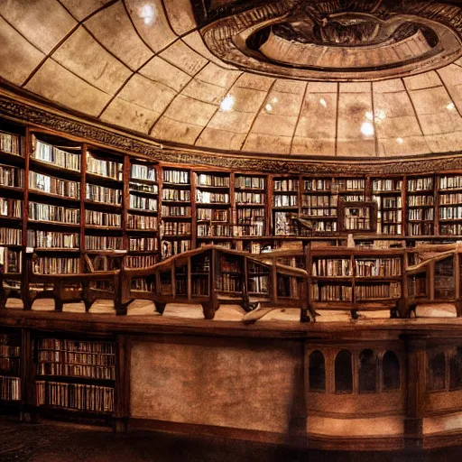 Prompt: ancient elvish library, cinematic