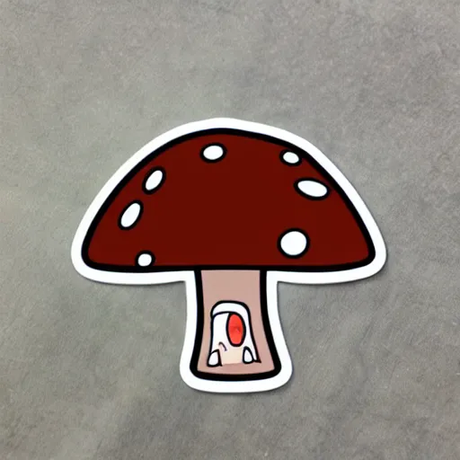 Image similar to cute mushroom character sticker