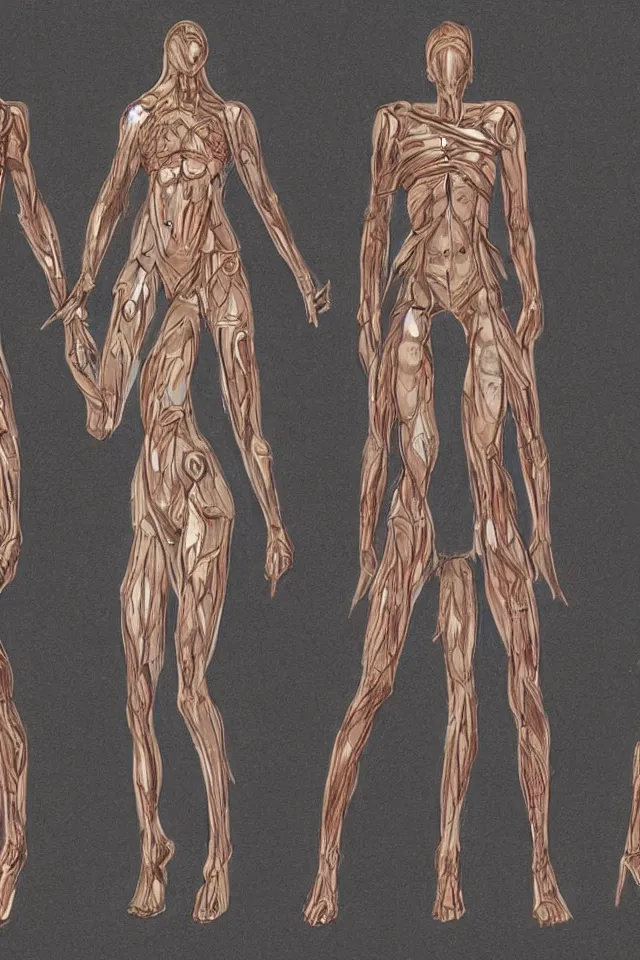 Image similar to concept art, zodiac signs, but with human body