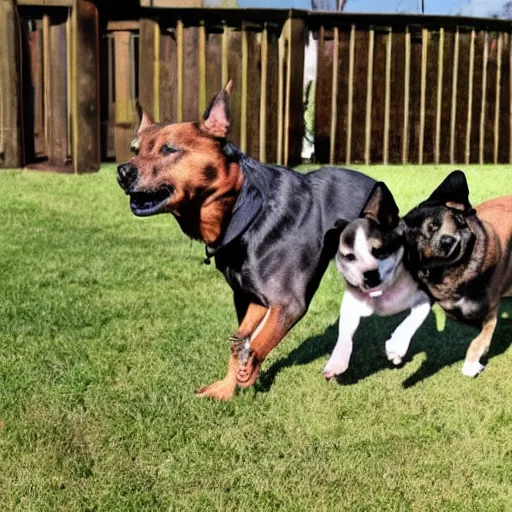 Image similar to Creepy paranormal footage of two dogs levitating