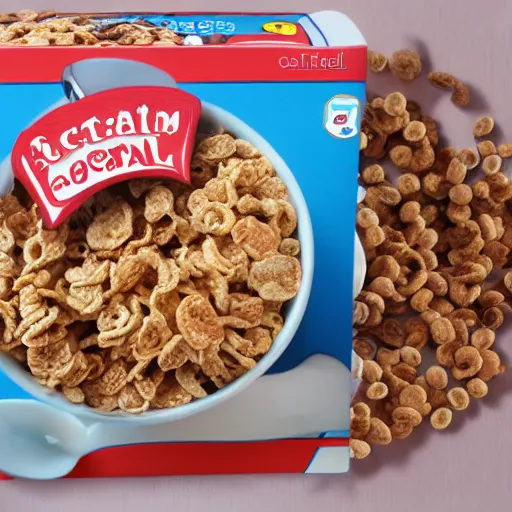 Prompt: recursive breakfast cereal