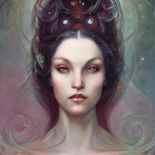 Image similar to a portrait in the style of anna dittmann and donato giancola and charles dulac.