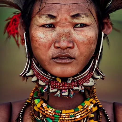 Image similar to asian tribal female by Jimmy Nelson