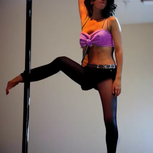 Image similar to farah from prince of persia pole dancing on her bow