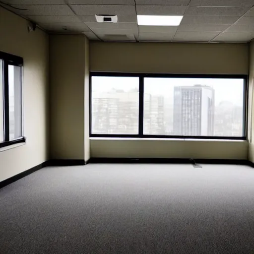 Image similar to an empty office, office for rent, craigslist photo