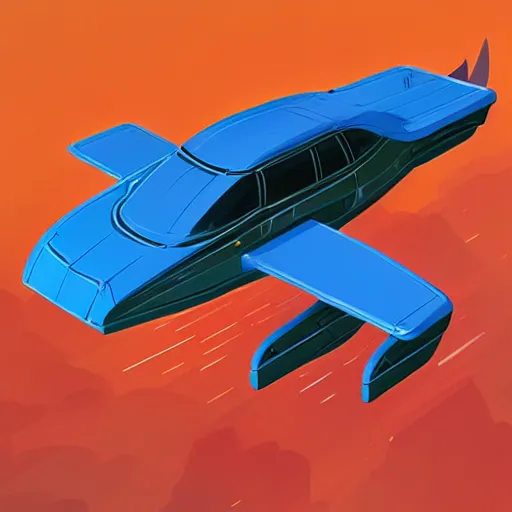 Image similar to isometric flying car concept art by petros afshar and christopher balaskas and marius borgeaud and kiliain eng, well proportioned, highly detailed