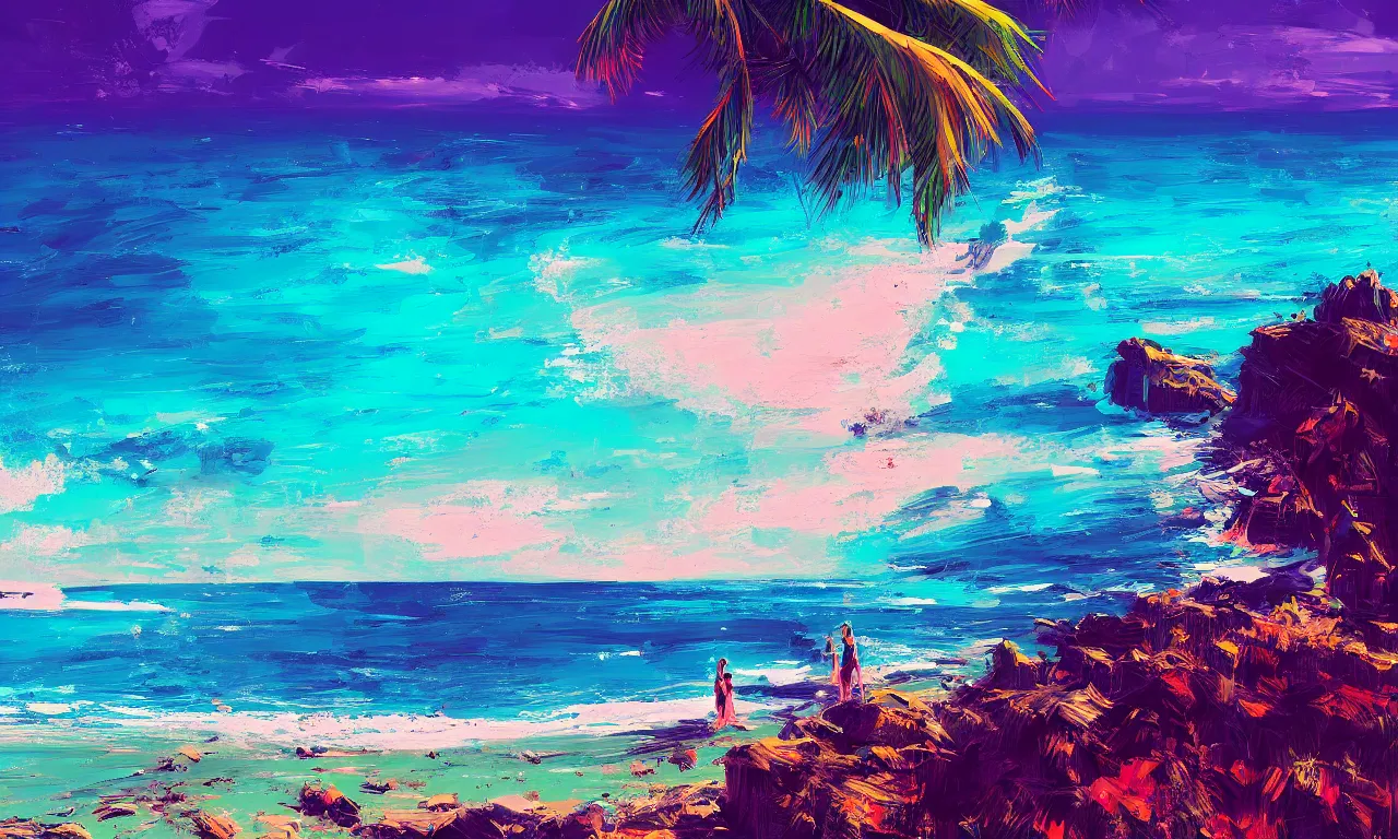 Image similar to paradise beach by alena aenami artworks in 4 k