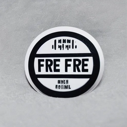 Image similar to a photo of a retro 1 9 8 0 s minimalistic clean fire warning label enamel pin, beautiful cinematic light, behance
