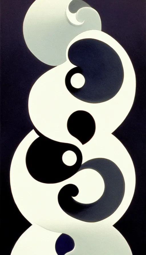 Prompt: Abstract representation of ying Yang concept, by Gerald Brom,