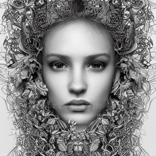 Prompt: the portrait of an unbelievably beautiful and sophisticated young woman made up of broccoli, an ultrafine detailed illustration by james jean, intricate linework, bright colors, final fantasy, behance contest winner, vanitas, angular, altermodern, unreal engine 5 highly rendered, global illumination, radiant light, detailed and intricate environment