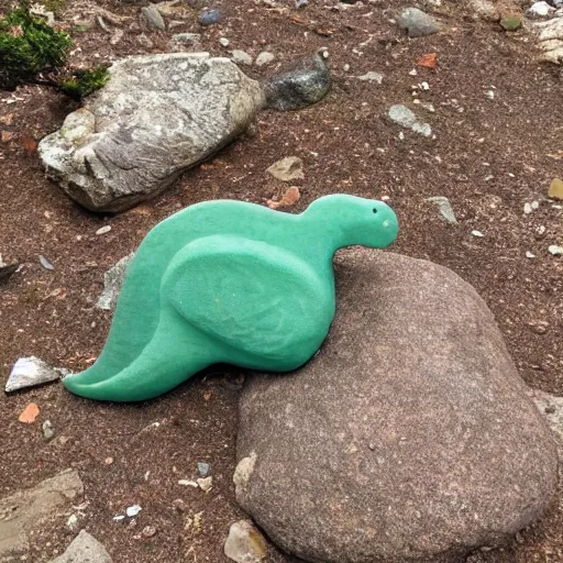 Image similar to a rock in the shape of a dinosaur