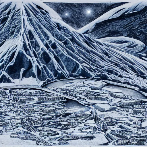 Prompt: glacial death frenzy of the miraculous Antarctica, cinematic, establishing shot, extremely high detail, photorealistic, cinematic lighting, intricate line drawings, 8k resolution