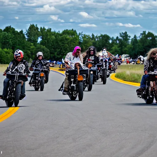 Image similar to skeleton bikers at the Sturgis rally