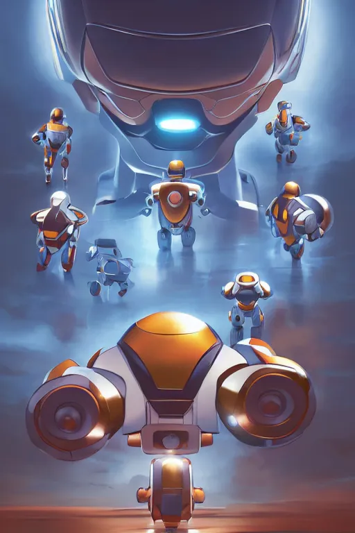 Image similar to metabots medabots medarotto medarot robot minimalist comics, behance hd by jesper ejsing, by rhads, makoto shinkai and lois van baarle, ilya kuvshinov, rossdraws global illumination ray tracing hdr radiating a glowing aura