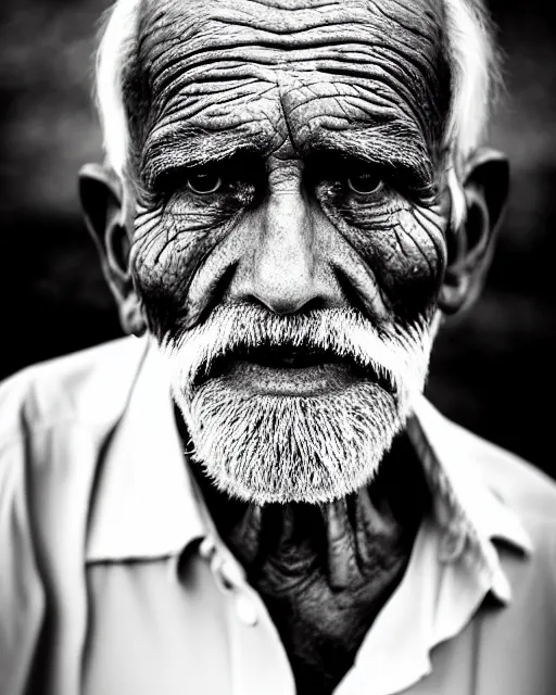 Image similar to symmetry stunning portrait of grilled old man by victo n